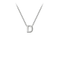 White Gold Initial Necklace