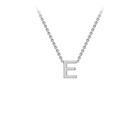 White Gold Initial Necklace