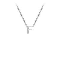 White Gold Initial Necklace