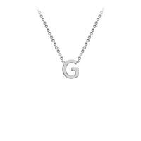 White Gold Initial Necklace