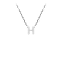 White Gold Initial Necklace