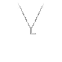 White Gold Initial Necklace