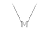 White Gold Initial Necklace