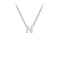 White Gold Initial Necklace