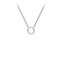 White Gold Initial Necklace