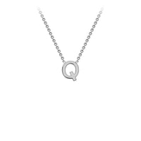 White Gold Initial Necklace