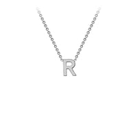White Gold Initial Necklace
