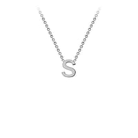White Gold Initial Necklace