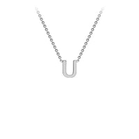 White Gold Initial Necklace