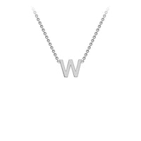 White Gold Initial Necklace