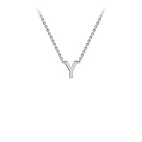 White Gold Initial Necklace