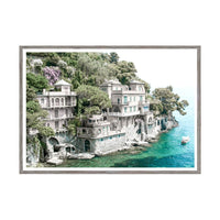 Blu Rivieria Framed Print