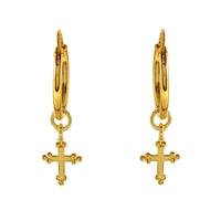 Cross Sleeper Earrings