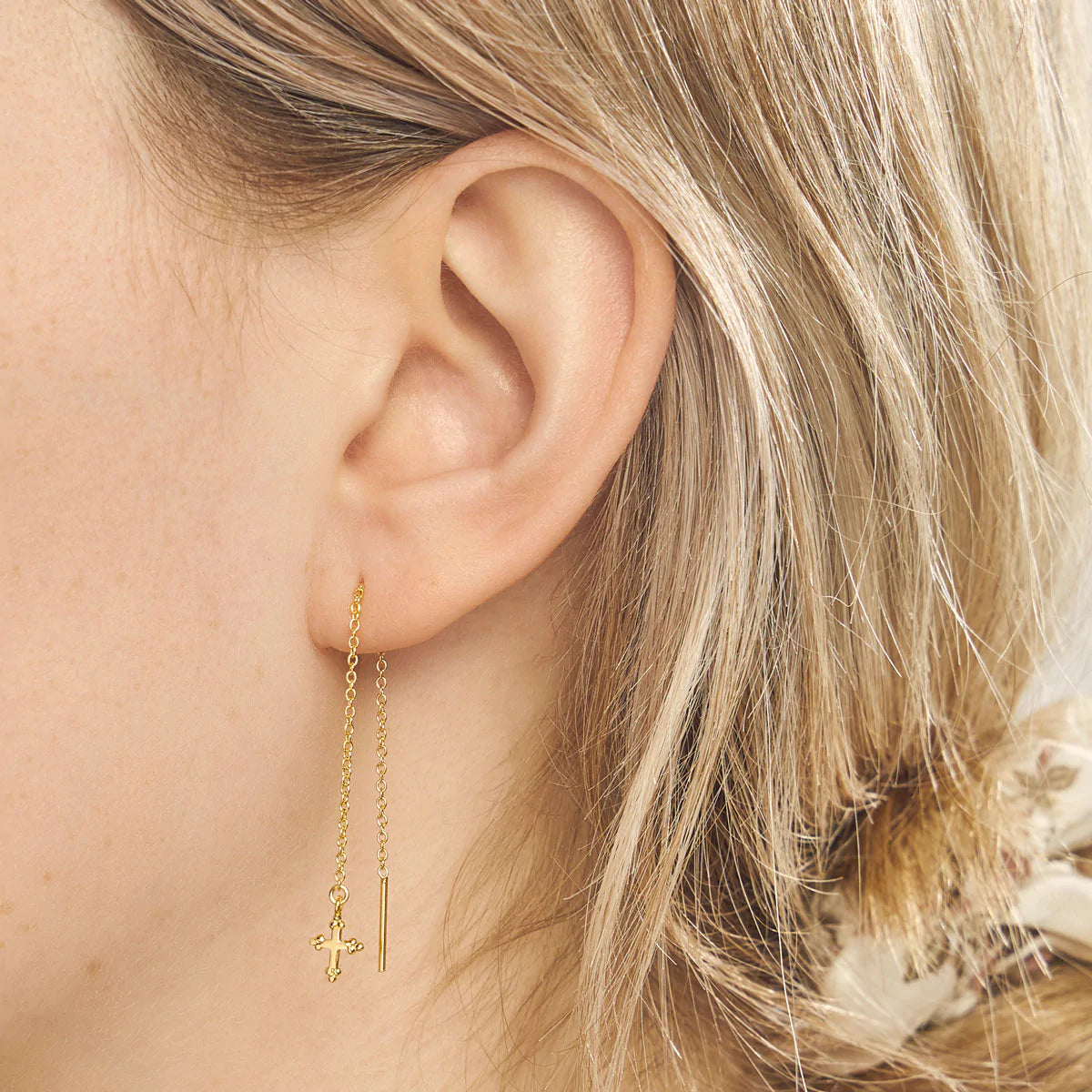 Cross Threader Earrings Bauhaus