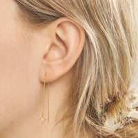 Cross Threader Earrings