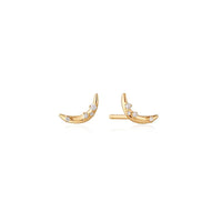 Ania Haie 14k Gold Stargazer Moon Studs