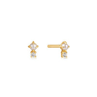 Ania Haie 14k Gold Pearl and Diamond Stud
