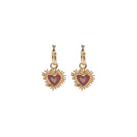 Elassaad Tortured Heart Earrings