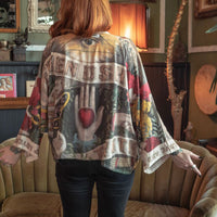 Friendship, Love and Truth Bamboo Cropped Kimono