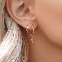 Cross Sleeper Earrings
