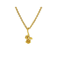 Gold Fallen Roses Necklace
