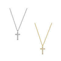 Solid Gold Cross Necklace