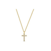 Solid Gold Cross Necklace