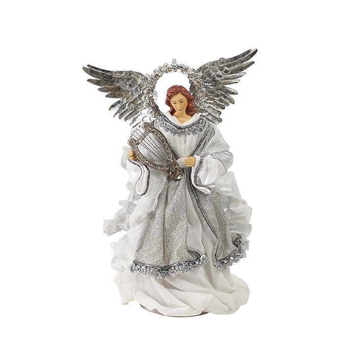 White Silver Angel Ornament