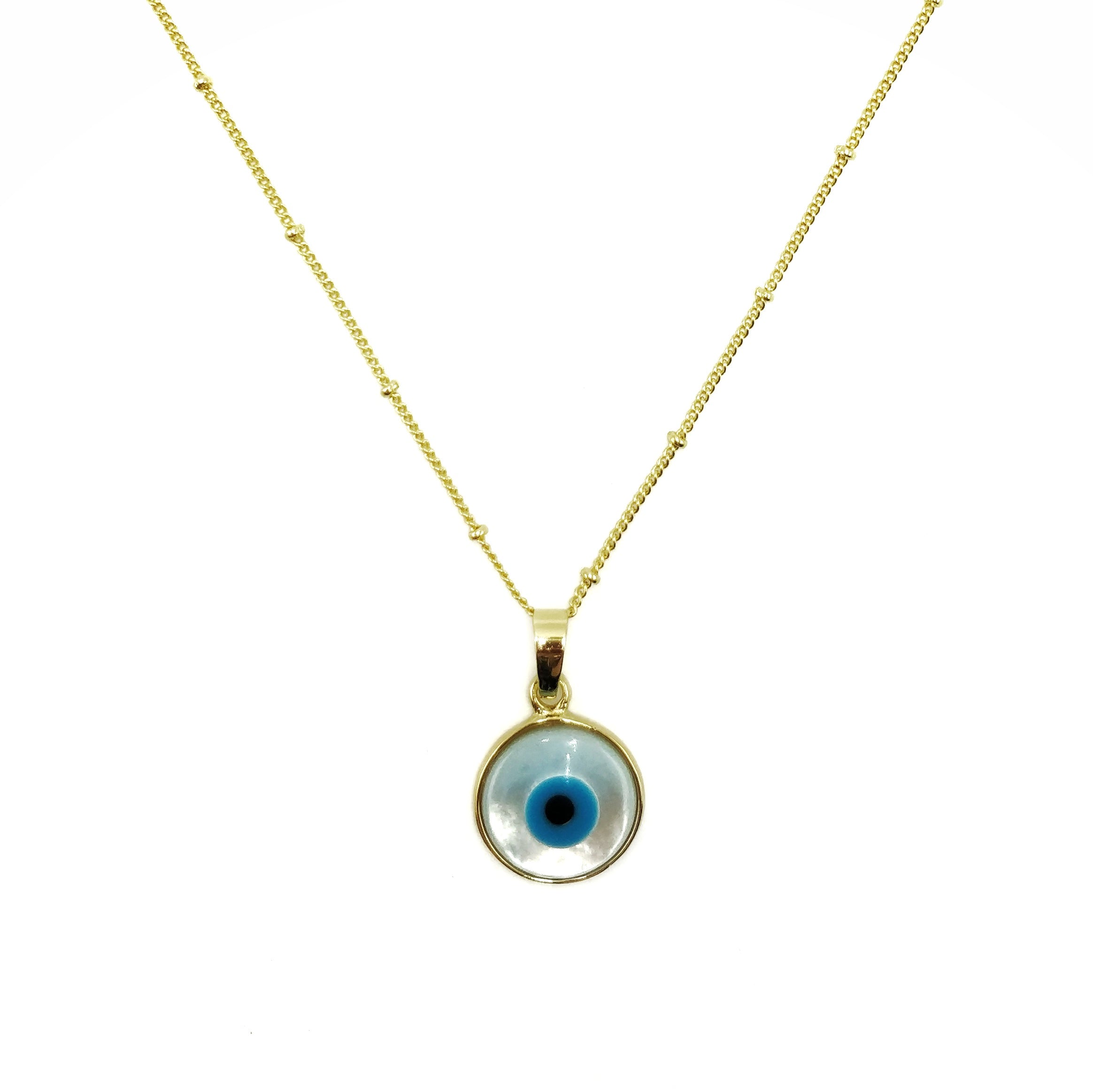 Small evil deals eye necklace