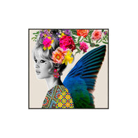 Briditte Flowers Square Canvas Print