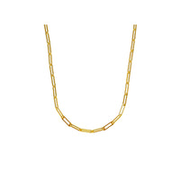 Oblong Link Chain Necklace