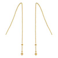 Celestial Star Threader Earrings