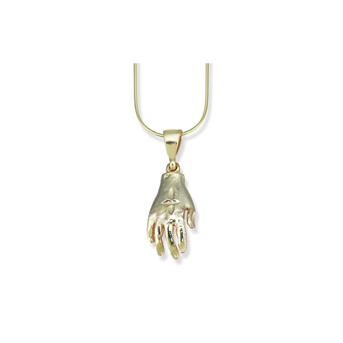 Gold fist deals pendant