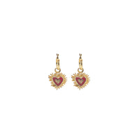 Elassaad Tortured Heart Earrings