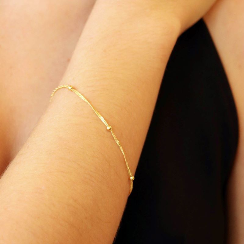 9k Yellow Gold Ball Bracelet