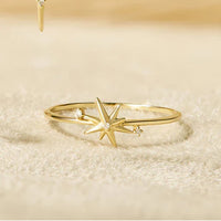 Ania Haie 14kt Gold Star Diamond Ring