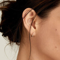 Ania Haie 14kt Gold Stargazer Natural Diamond Huggie Hoop Earrings
