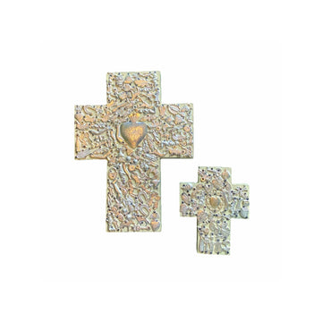 Cream Milagros Cross