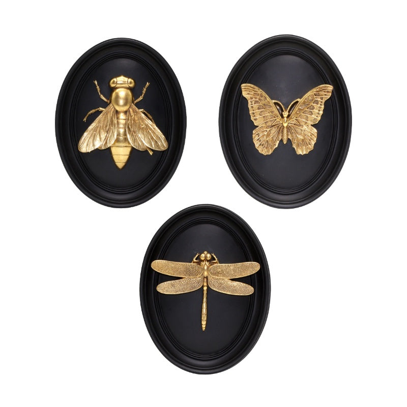 Onyx Insect Wall Plaque