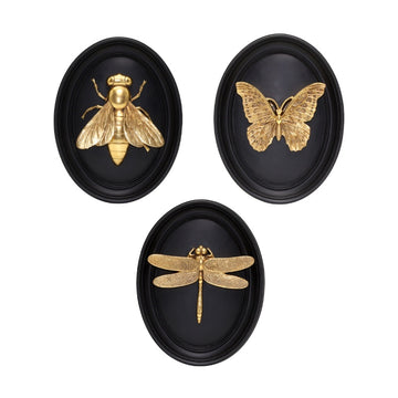 Onyx Insect Wall Plaque