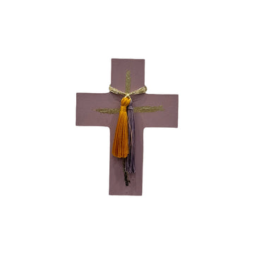 Lilac Cross with Tassels