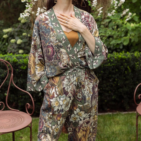 Love Grows Wilder Cropped Bamboo Kimono