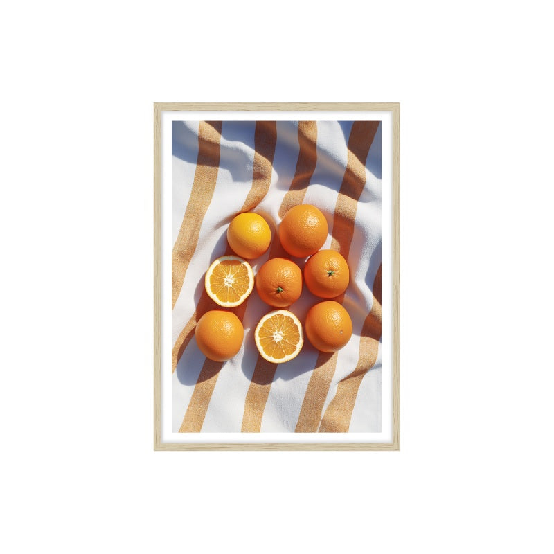 Orange Stripe Framed Print