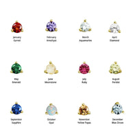 Gold Plated Birthstone Studs