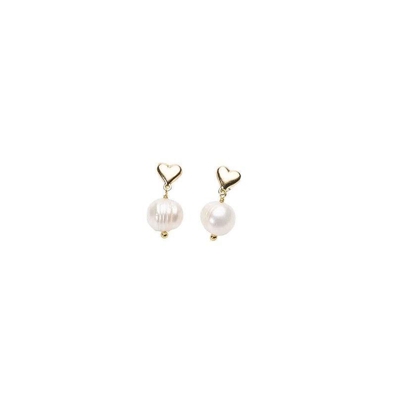 Palas Listen To Your Heart Pearl Earrings