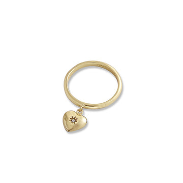 Palas Free Spirit Heart Charm Ring