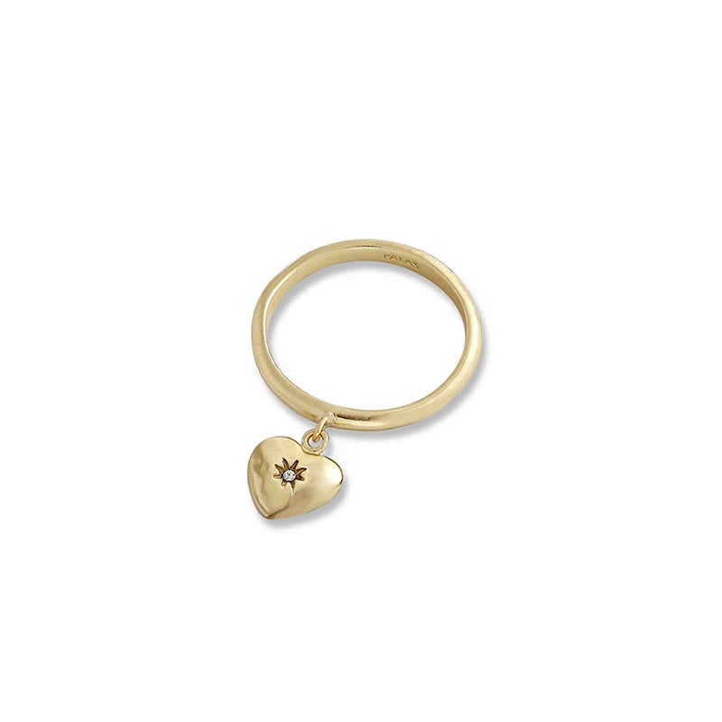 Palas Free Spirit Heart Charm Ring