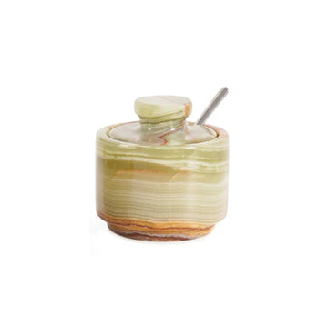 Marble  Sugar/Salt Pot & Spoon