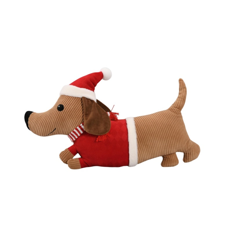 Sausage Dog Christmas Cushion
