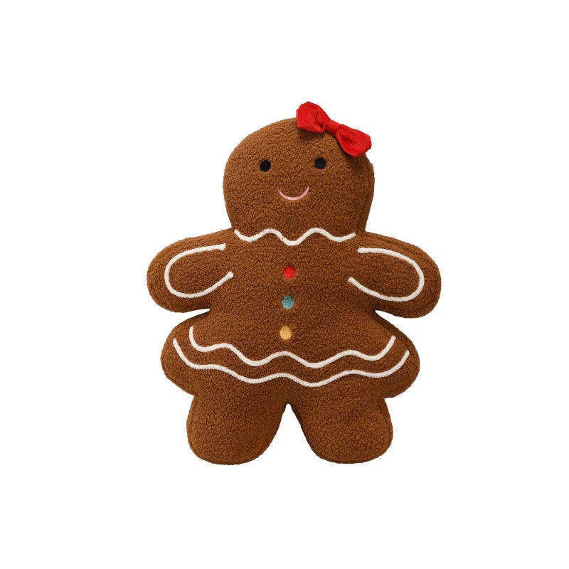 Mrs Gingerbread Christmas Cushion